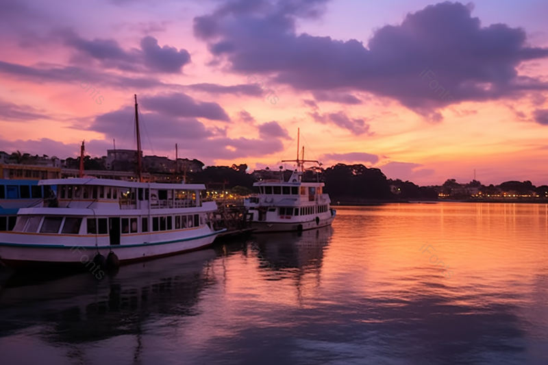 紫色梦幻的天空厦门城市风光高清摄影图运输货运,高清,摄影图,摄影图片,图片大全,摄影图免费下载